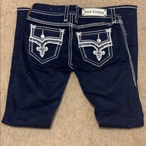 Dark wash bling Rock Revival Jeans!